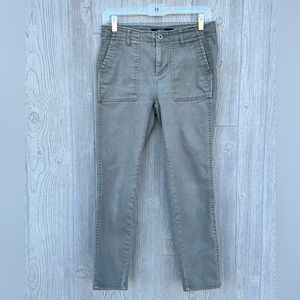 Stitch Star Olive Green Skinny Ankle Pants Women’s Size 4 High Rise Stretch